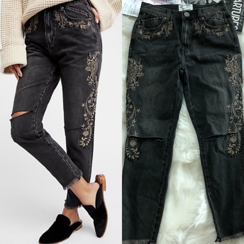 One Teaspoon Embroidered Legend Jeans